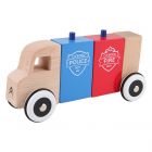 HOLZ-LKW CITROËN MIT MAGNET (FEUERWEHR + POLIZEI)