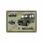 DEKORATIVE METALLPLATTE CITROËN MEHARI