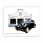 DEKORATIVE METALLPLATTE CITROËN TRACTION GARAGE