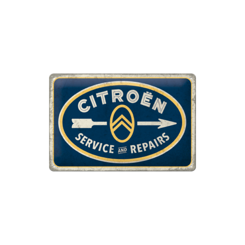 METALLSCHILD LOGO CITROËN SERVICE