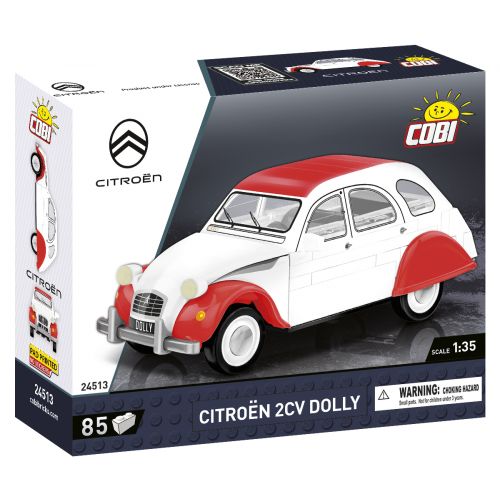 SPIELZEUG CITROËN 2 CV DOLLY 1985 85 BLÖCKE ROT UND WEISS