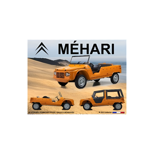 RETRO MAGNET CITROËN MÉHARI ORANGE