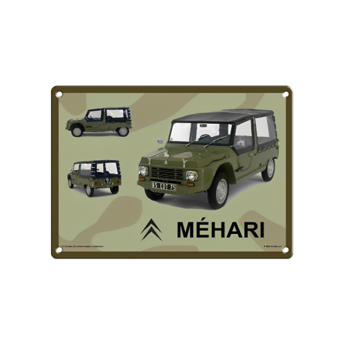 DEKORATIVE METALLPLATTE CITROËN MEHARI