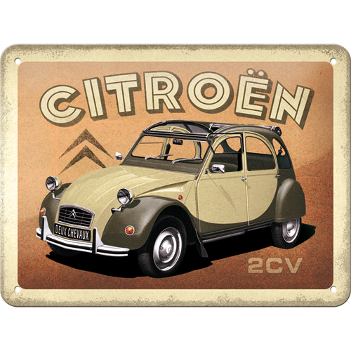 METALLSCHILD CITROËN 2 CV