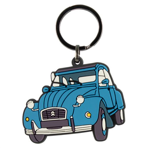CITROËN 2CV BLAUER SCHLÜSSELANHÄNGER