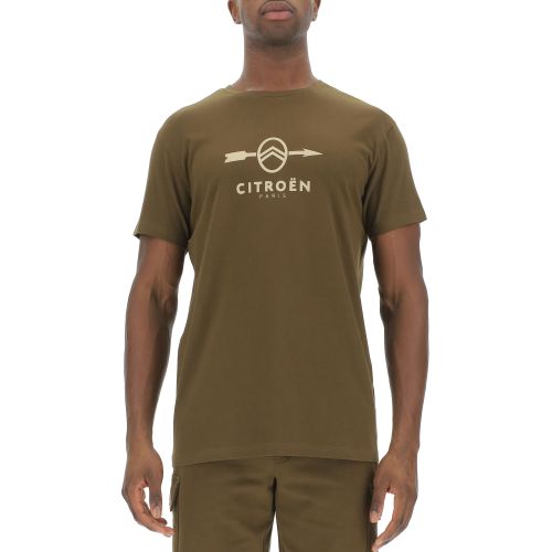 T-SHIRT MIT CITROËN-PFEIL-LOGO IN BRAUN UNISEX