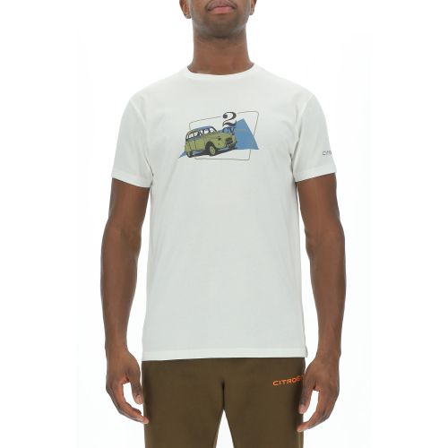 T-SHIRT MODELL 2 CV CITROËN WEISS UNISEX
